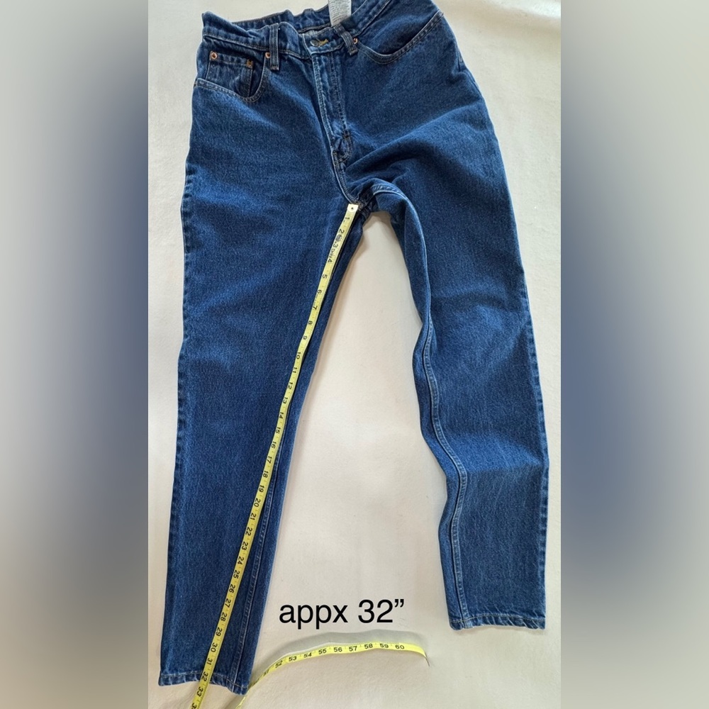 W27/28 L32 Jordache Vintage Classic Slimming Fit High Rise Tapered Leg Jeans - Picture 9 of 17